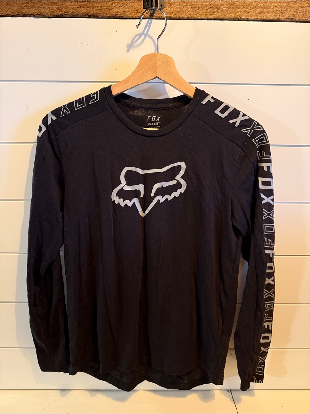 Fox Black Long Sleeve MTB Jersey from Angel Fire MTB Park